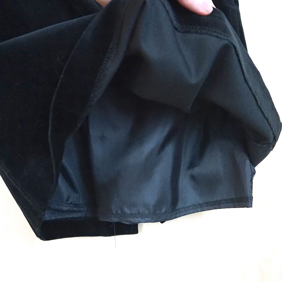 Vintage Laura Ashley Velvet Pencil Skirt in Black - Picture 5 of 8